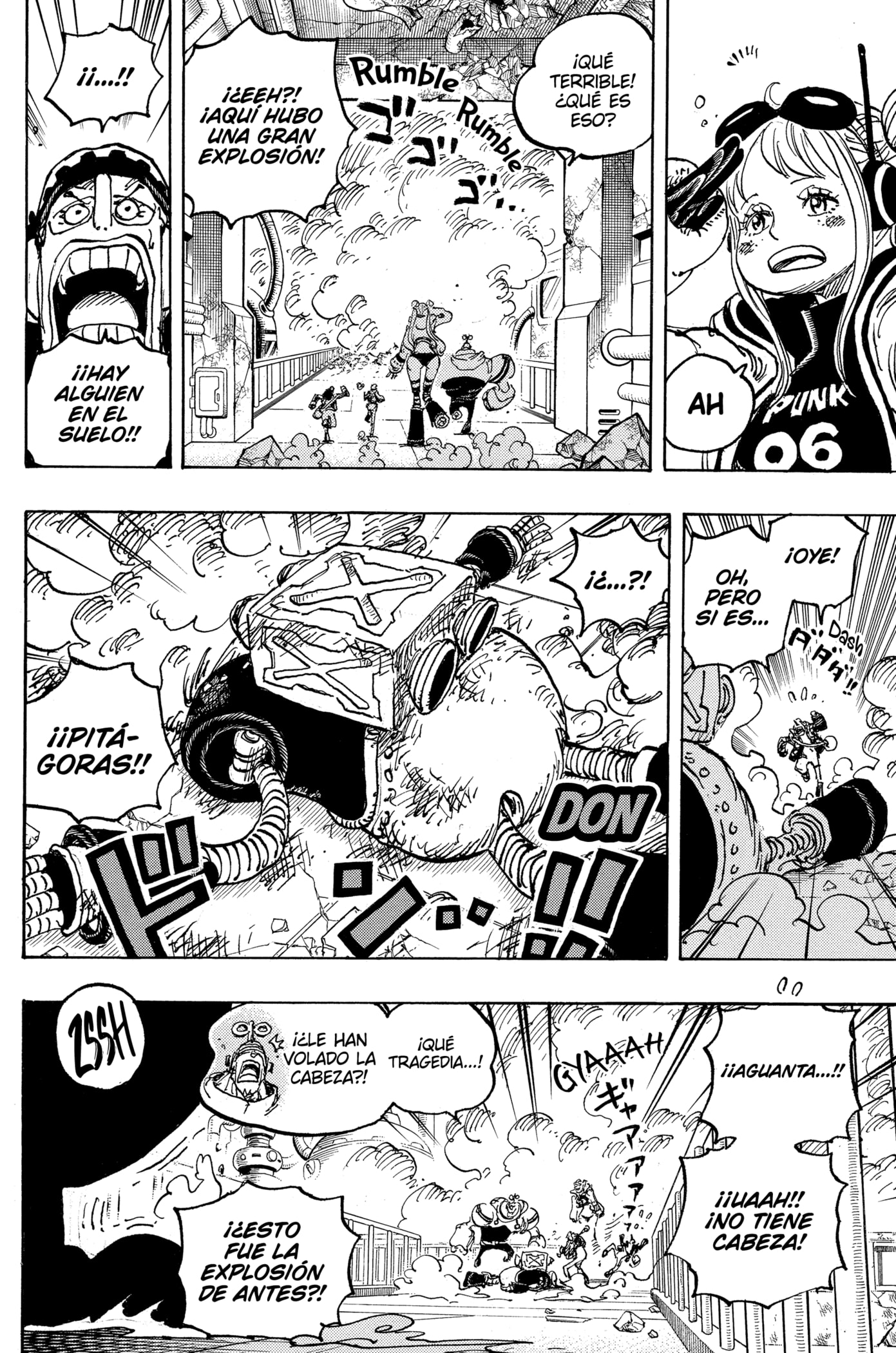 One Piece Capitulo 1075: "LABOPHASE Death Game" página 8