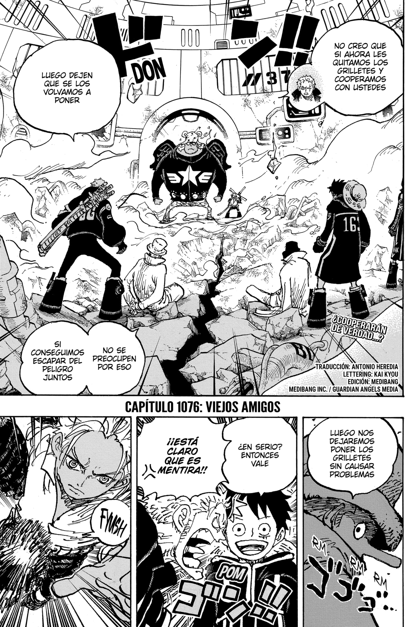 One Piece Capitulo 1076: "Viejos Amigos" página 4