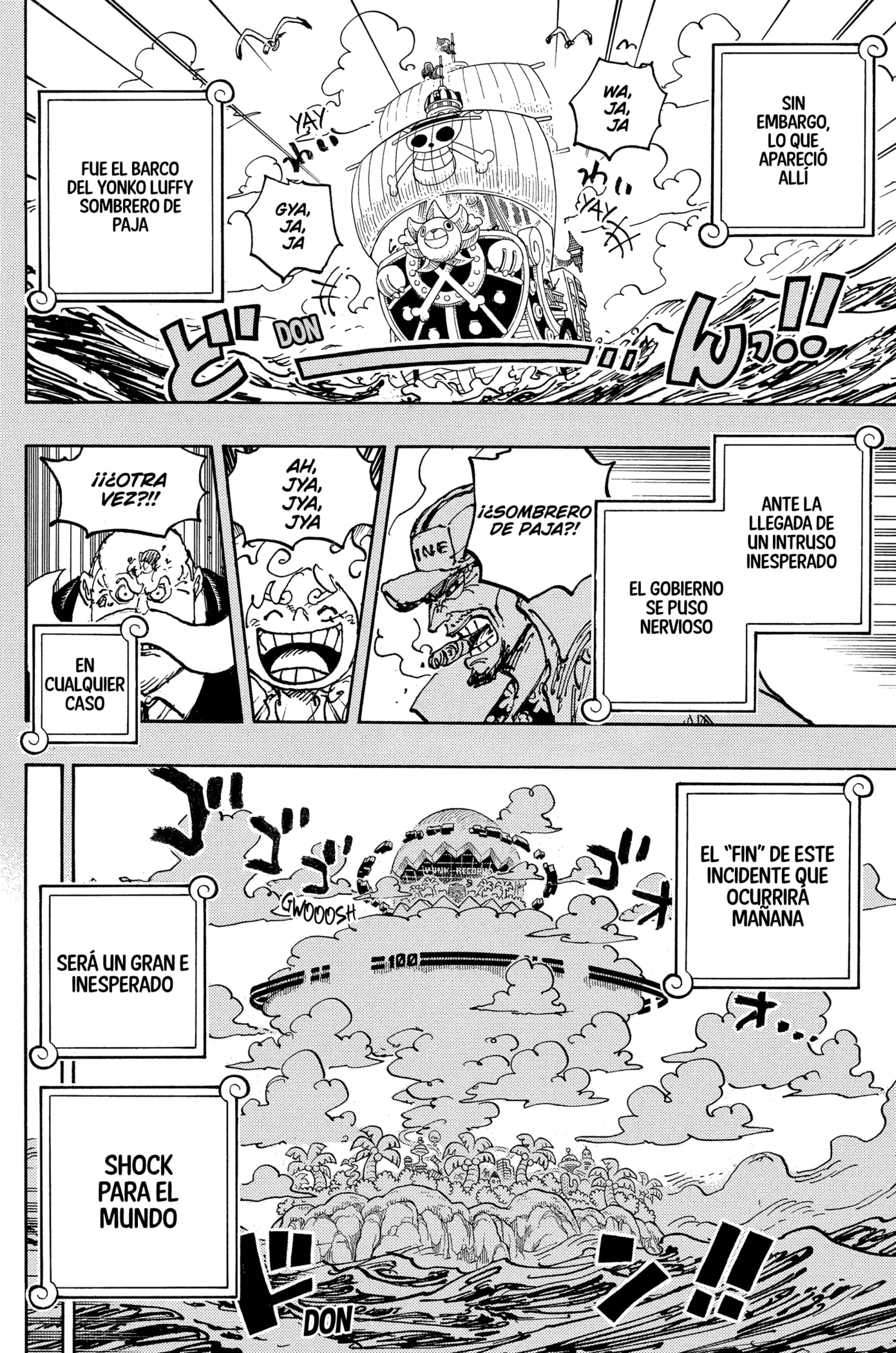 One Piece Capitulo 1078: "Tiempo al Límite para el Escape" página 12