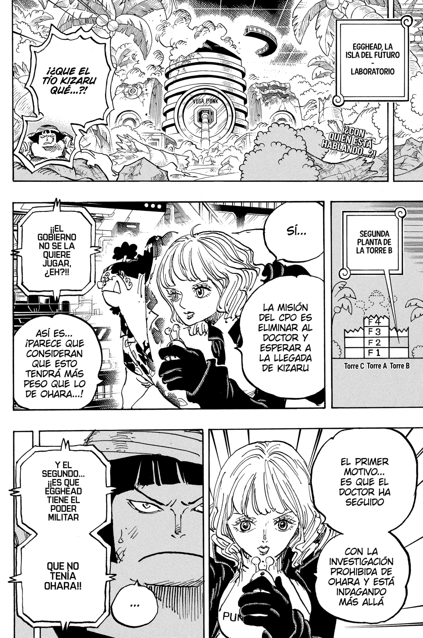 One Piece Capitulo 1078: "Tiempo al Límite para el Escape" página 2