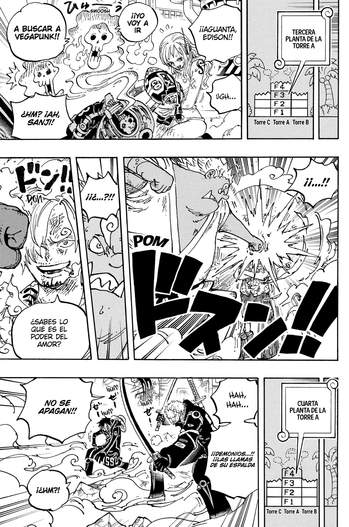 One Piece Capitulo 1078: "Tiempo al Límite para el Escape" página 7