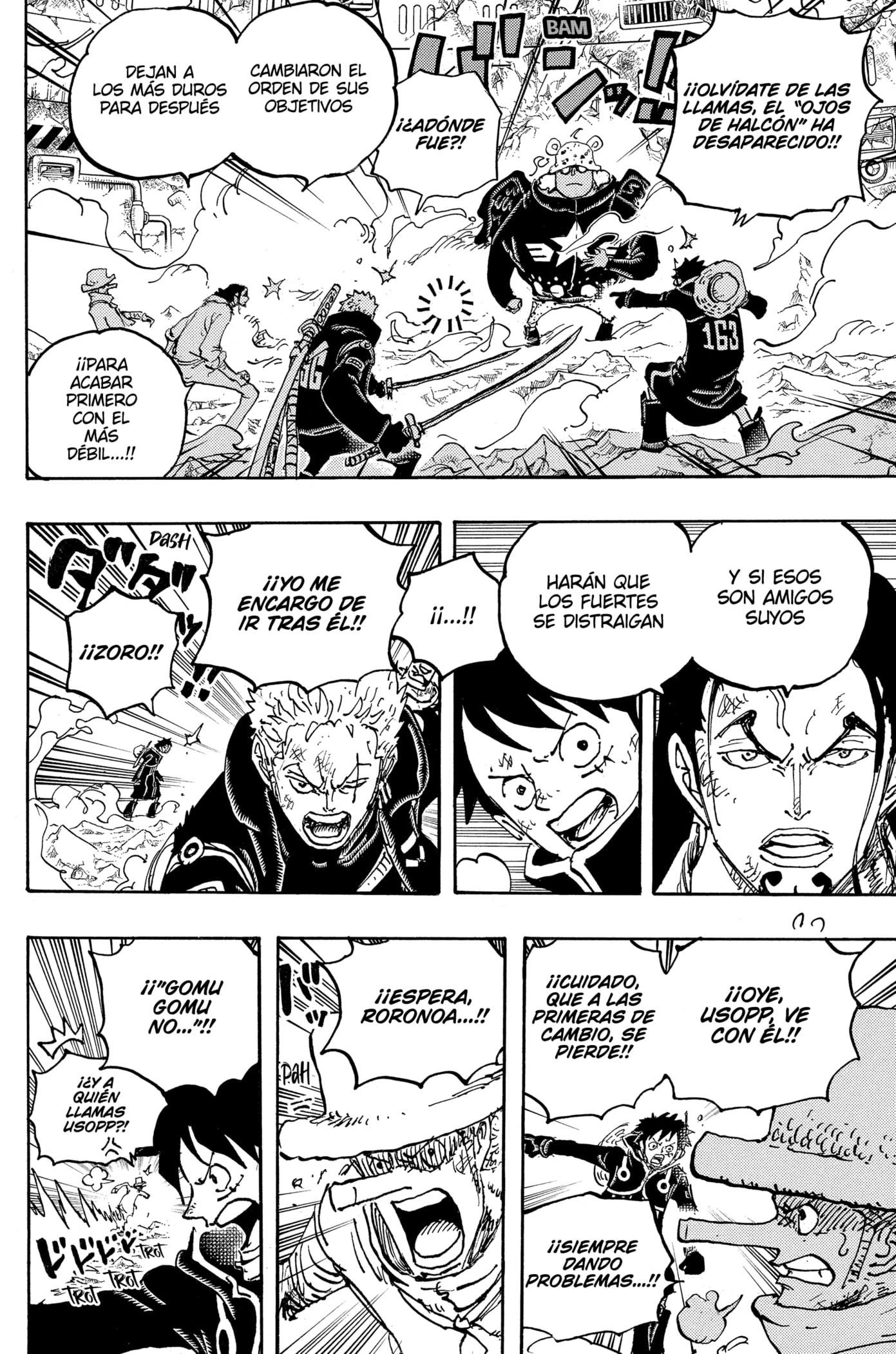 One Piece Capitulo 1078: "Tiempo al Límite para el Escape" página 8
