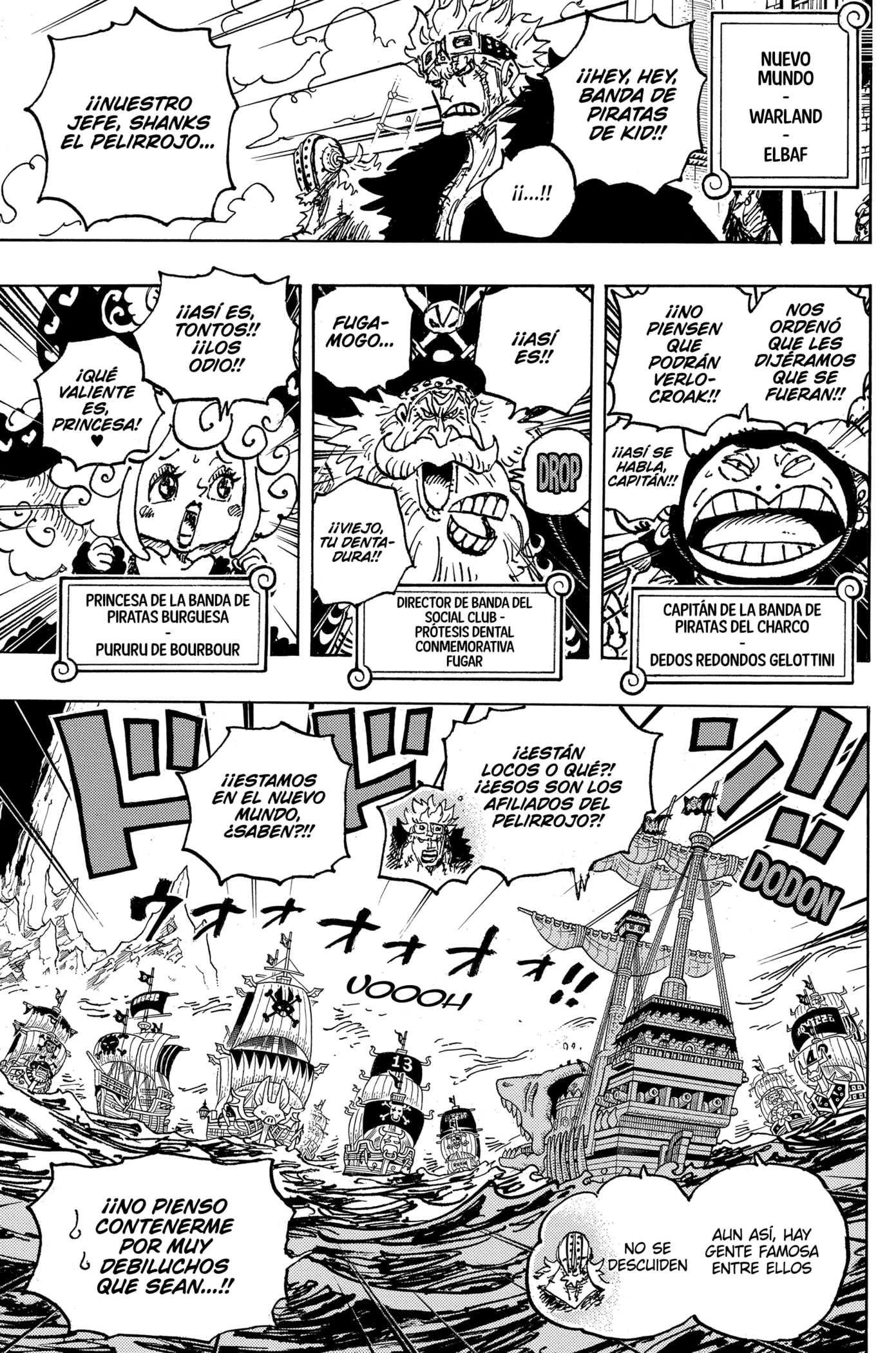 One Piece Capitulo 1079: "Los Piratas del Emperador Pelirrojo" página 5