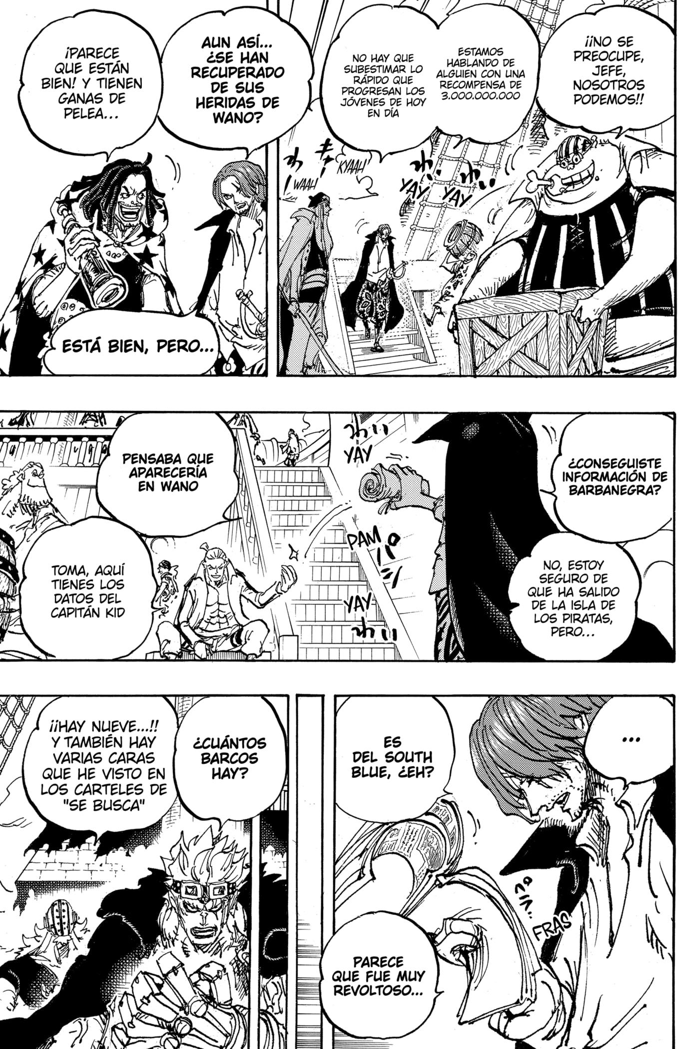 One Piece Capitulo 1079: "Los Piratas del Emperador Pelirrojo" página 7