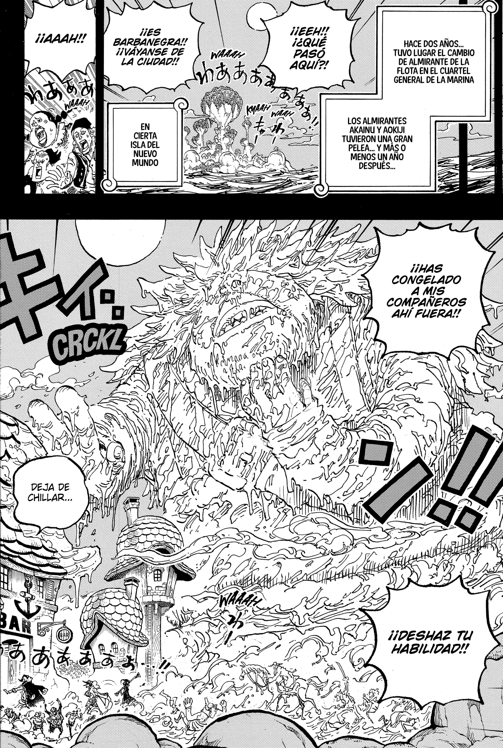 One Piece Capitulo 1081: "Kuzan, el décimo Capitán de los Piratas de Barbanegra" página 9