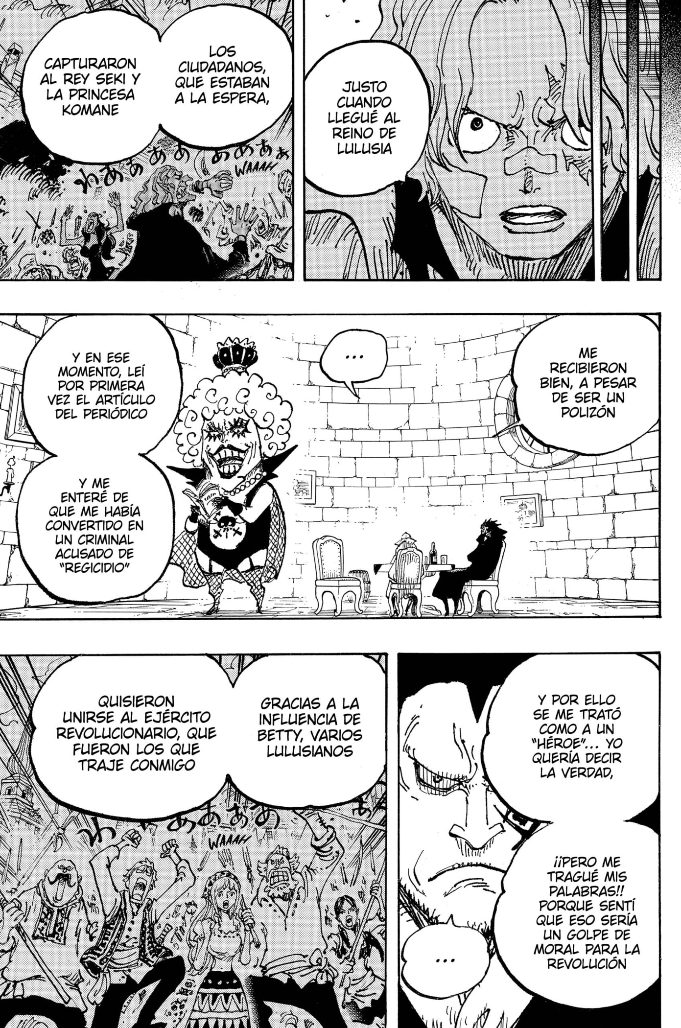 One Piece Capitulo 1086: "Los cinco Ancianos" página 12