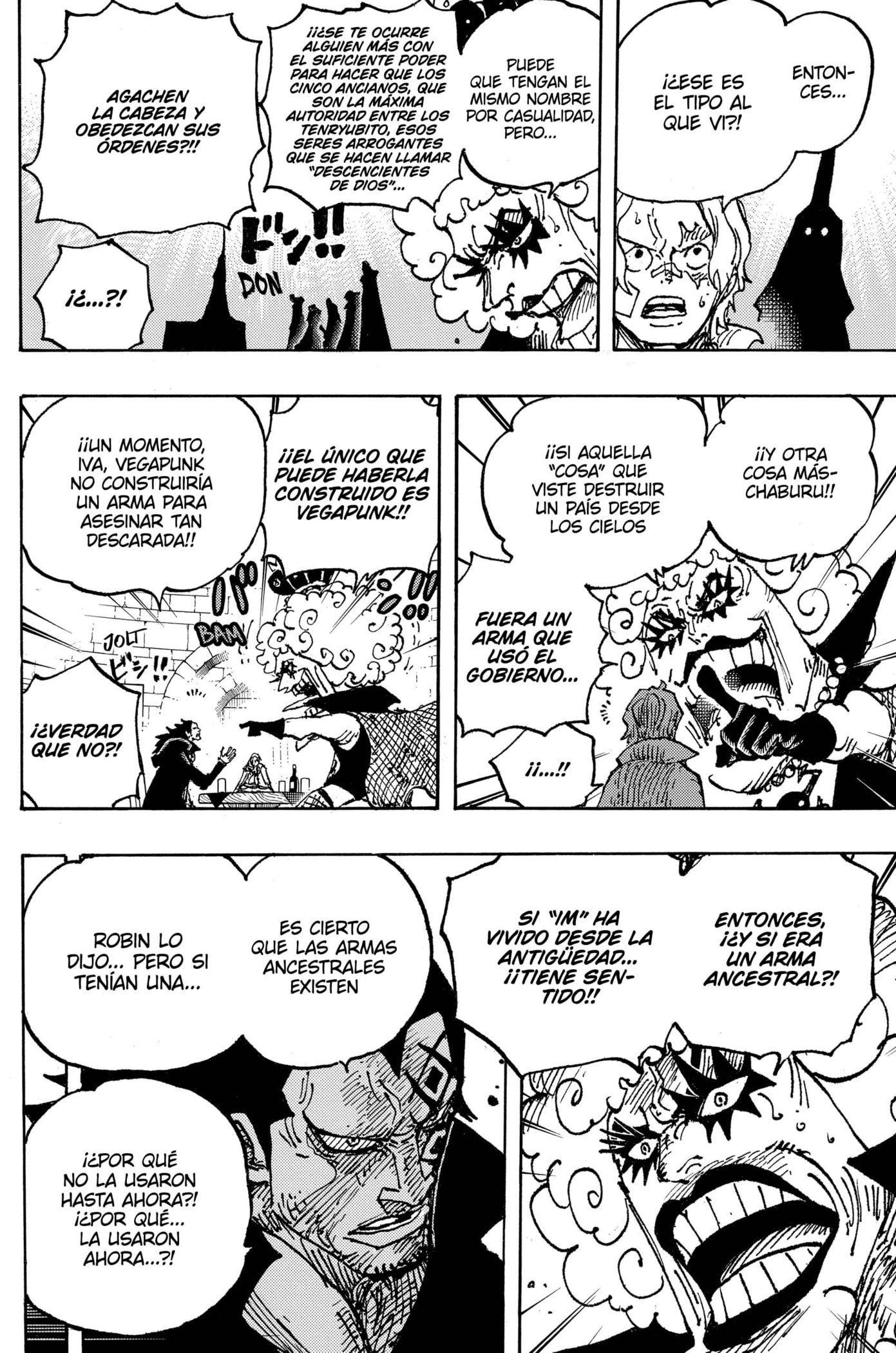 One Piece Capitulo 1086: "Los cinco Ancianos" página 15