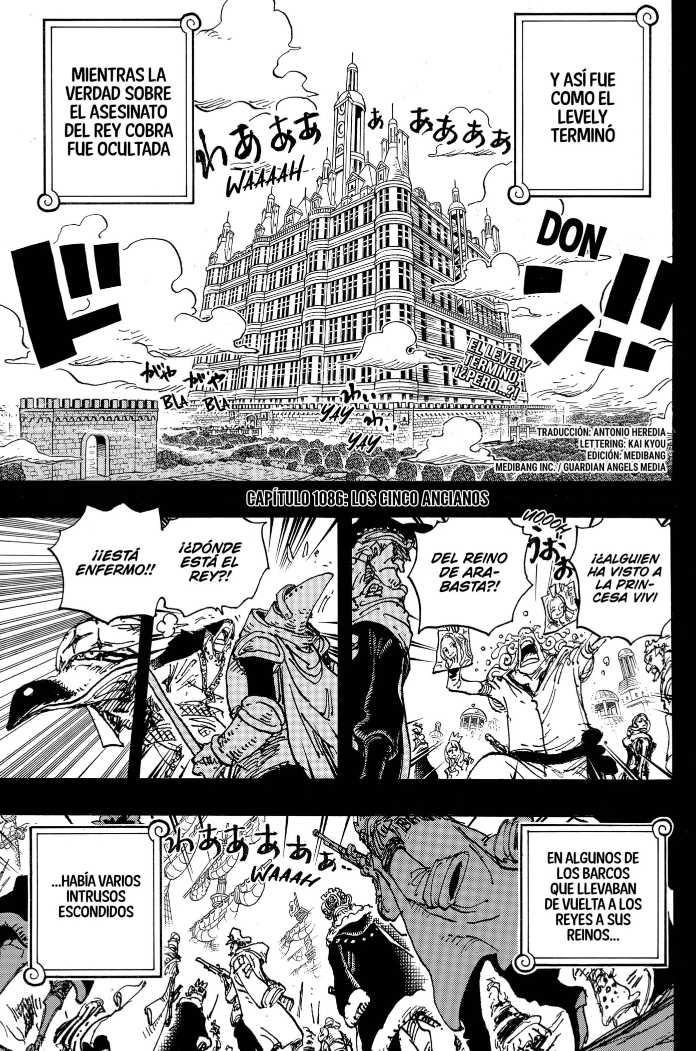 One Piece Capitulo 1086: "Los cinco Ancianos" página 4