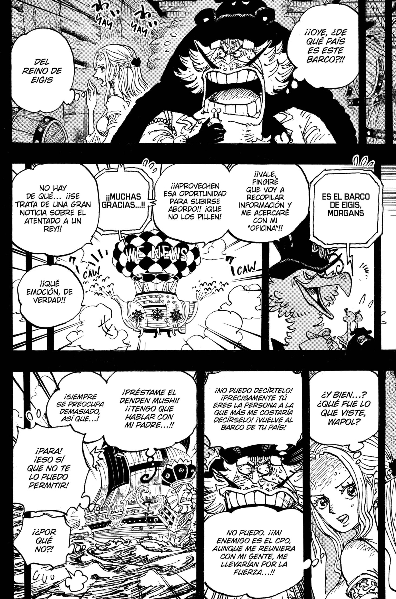 One Piece Capitulo 1086: "Los cinco Ancianos" página 5