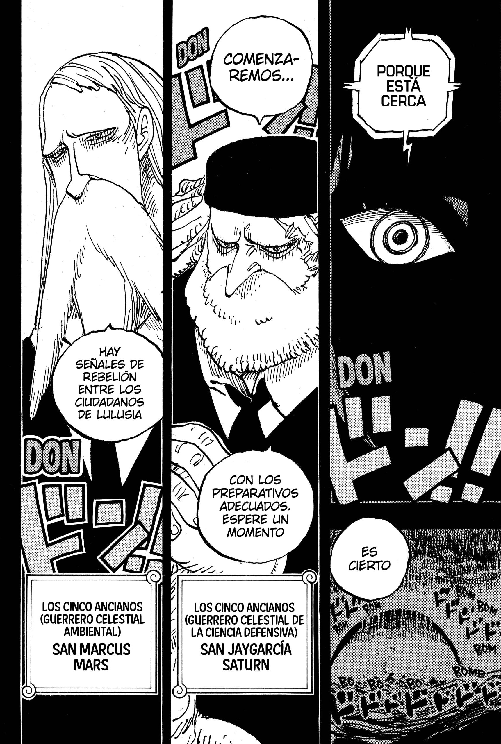 One Piece Capitulo 1086: "Los cinco Ancianos" página 9