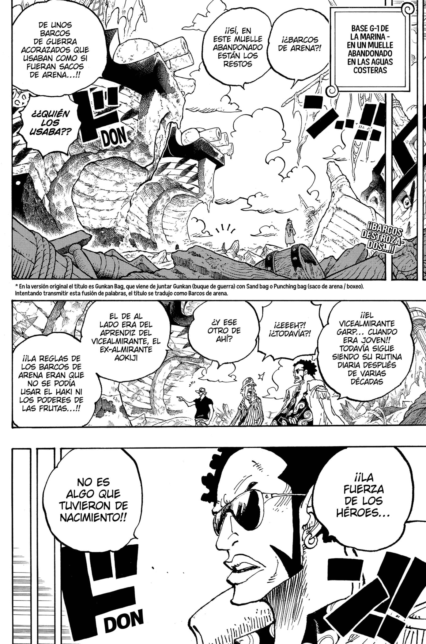 One Piece Capitulo 1087: "Buques de Guerra de Boxeo" página 2