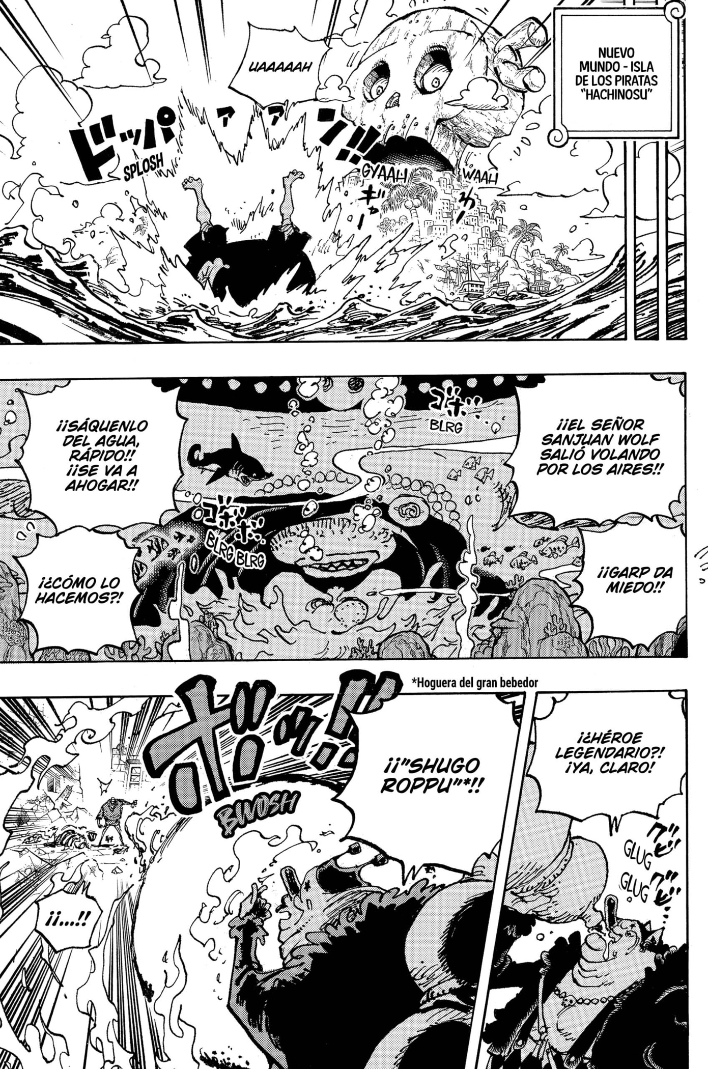 One Piece Capitulo 1087: "Buques de Guerra de Boxeo" página 3