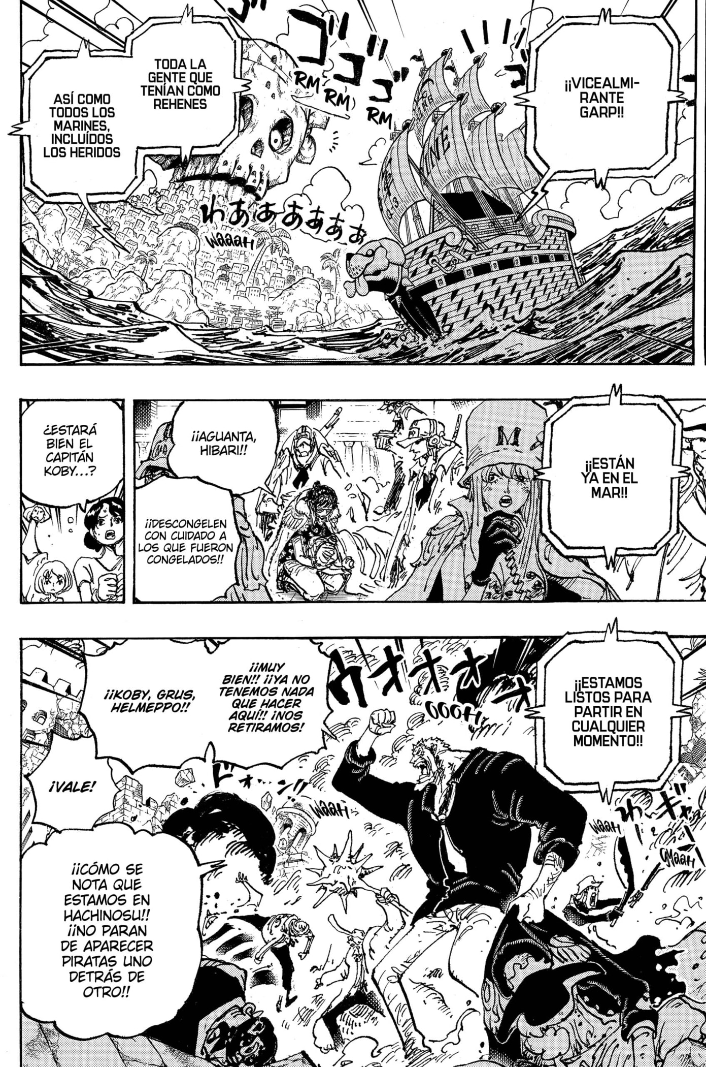 One Piece Capitulo 1087: "Buques de Guerra de Boxeo" página 6
