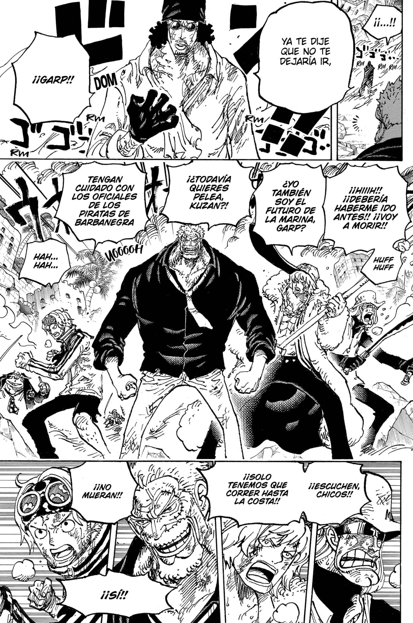One Piece Capitulo 1087: "Buques de Guerra de Boxeo" página 7