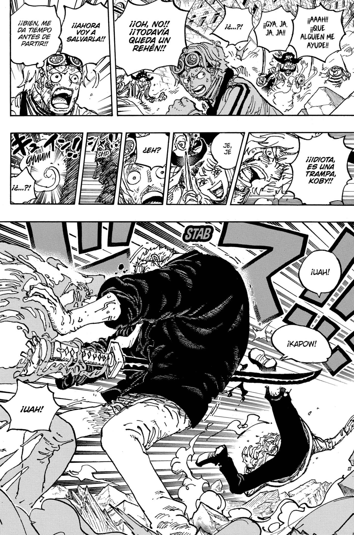 One Piece Capitulo 1087: "Buques de Guerra de Boxeo" página 8