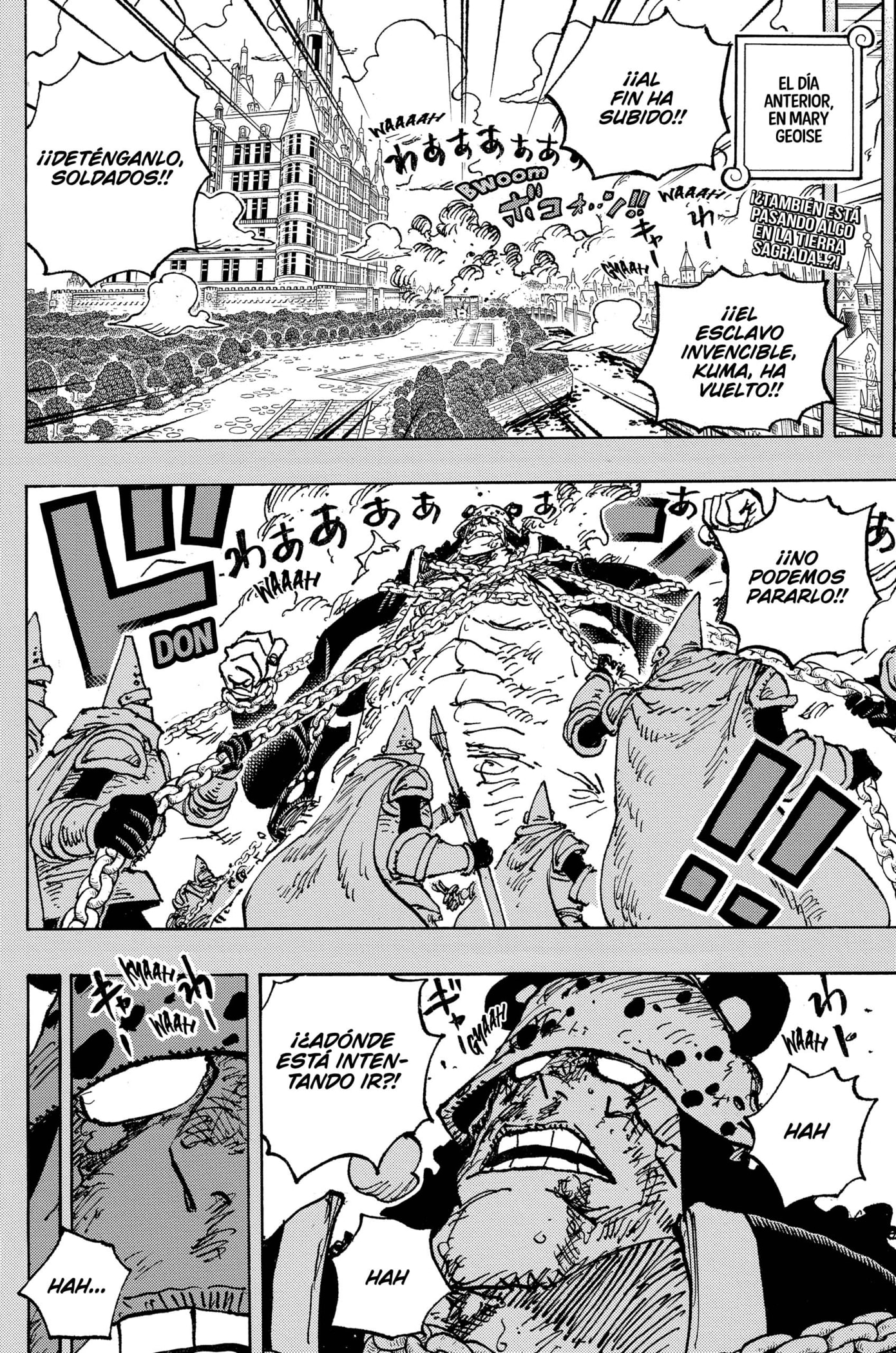 One Piece Capitulo 1092: El Incidente del Alboroto del "Tirano" Kuma en Tierra Santa página 2