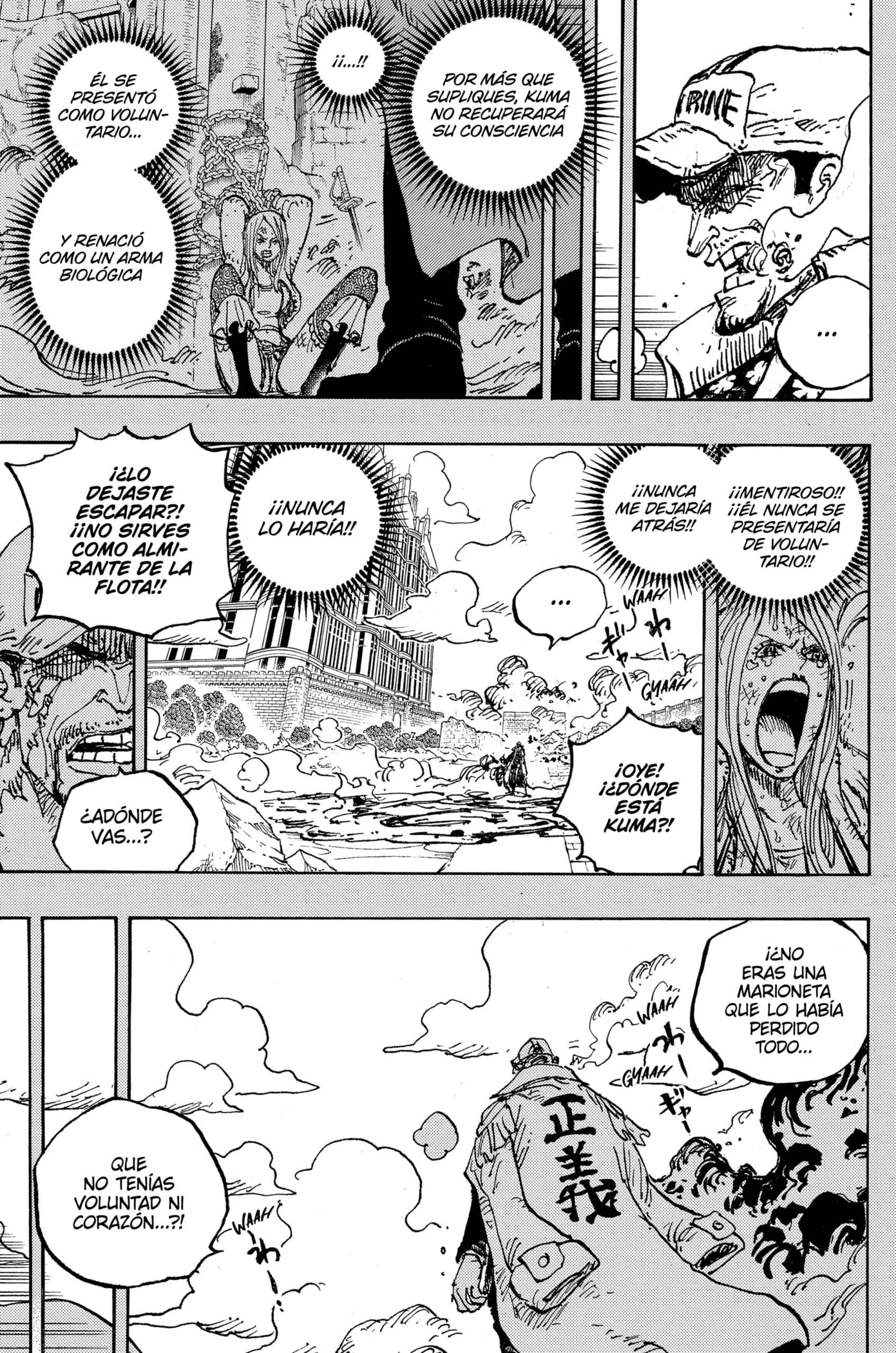 One Piece Capitulo 1092: El Incidente del Alboroto del "Tirano" Kuma en Tierra Santa página 7