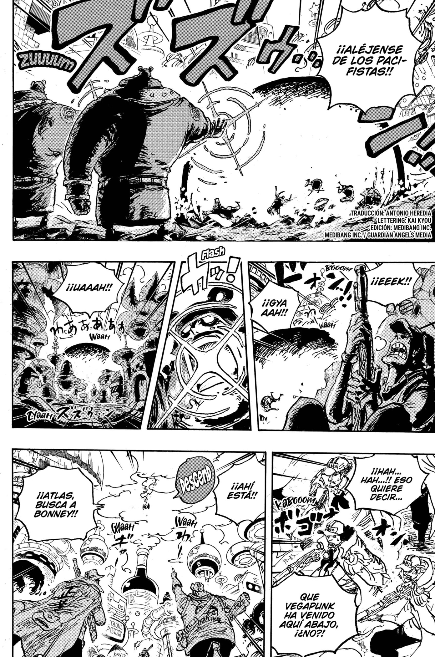 One Piece Capitulo 1094: Dios Guerrero de la Defensa Científica, Saint Jaygarcia Saturn página 5