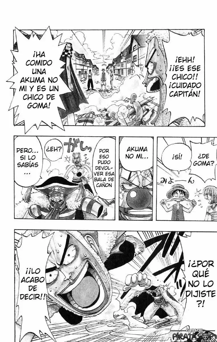 One Piece Capitulo 16: "¡¡Versus!! Los Piratas de Buggy" página 6