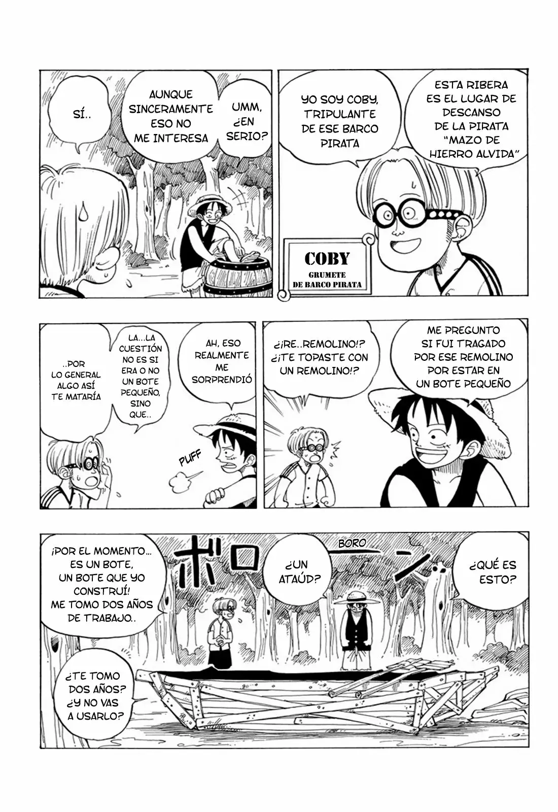 One Piece Capitulo 2: "Ese Chico es, Luffy Sombrero de Paja" página 12