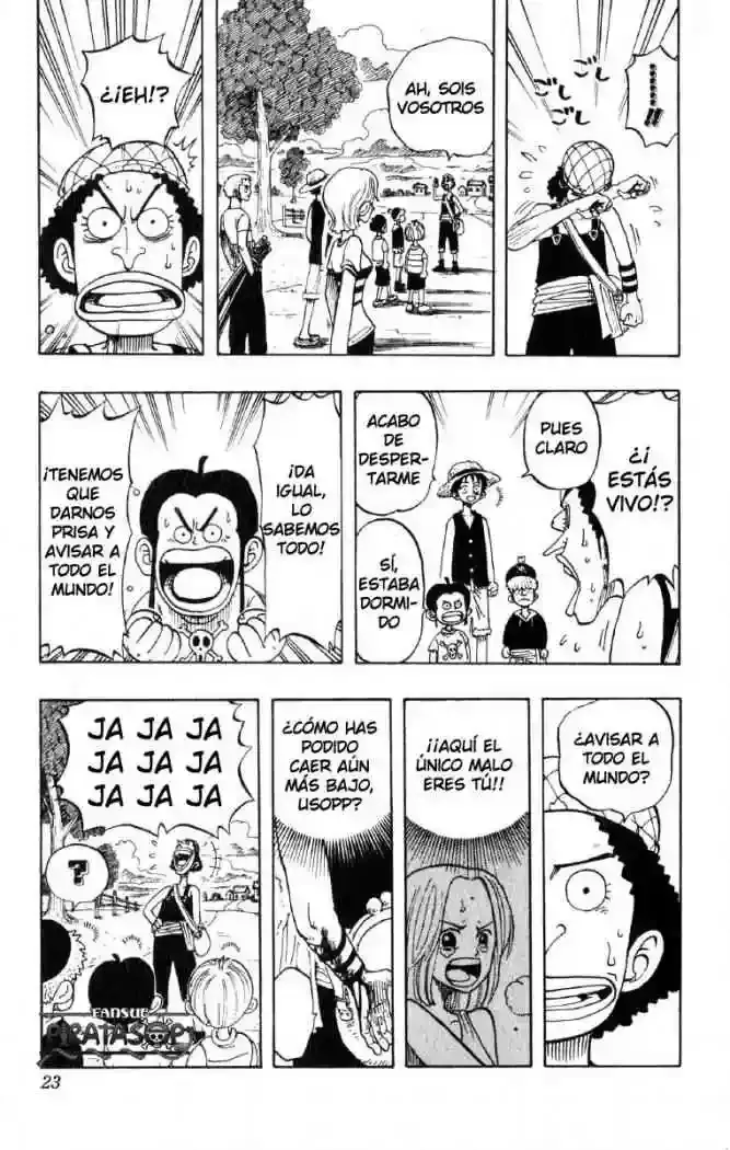One Piece Capitulo 27: "Plan" página 23