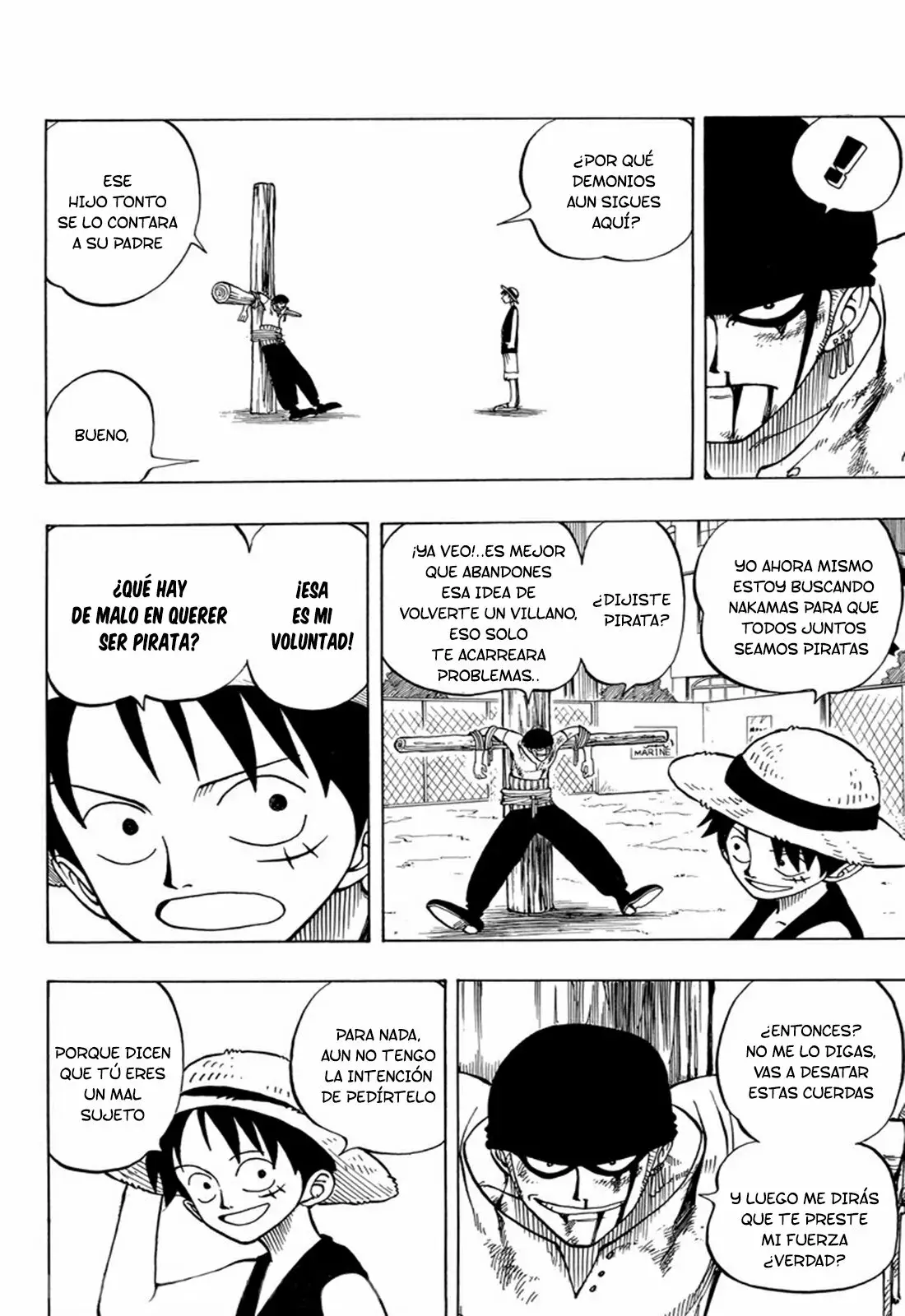 One Piece Capitulo 3: "Aparece el cazador de piratas Zoro" página 16