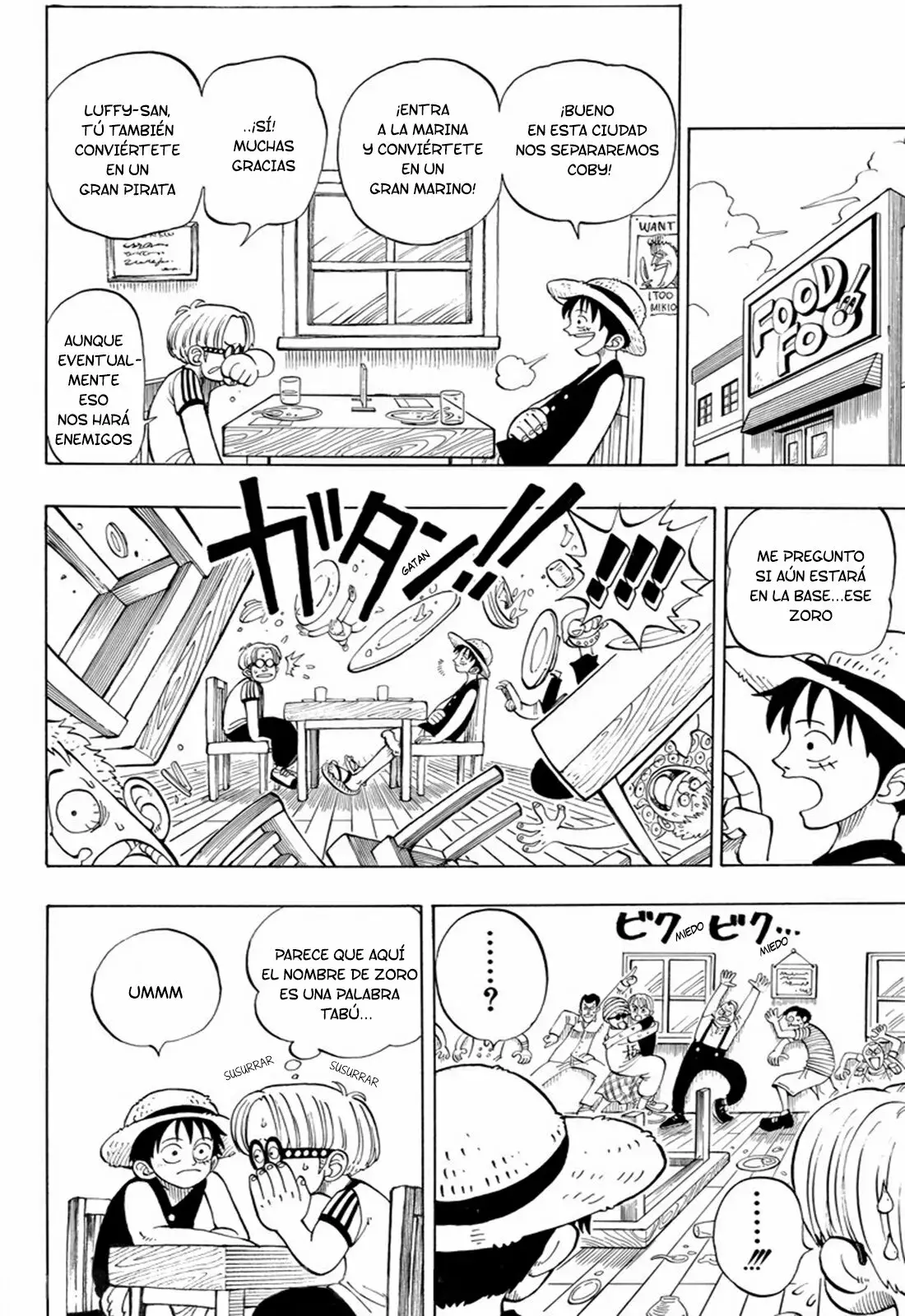 One Piece Capitulo 3: "Aparece el cazador de piratas Zoro" página 4