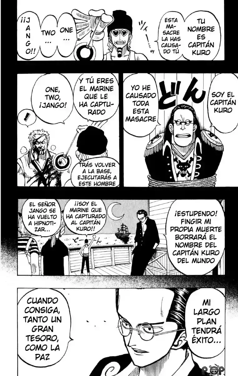 One Piece Capitulo 37: "El Pirata, Kuro el Pensador" página 16
