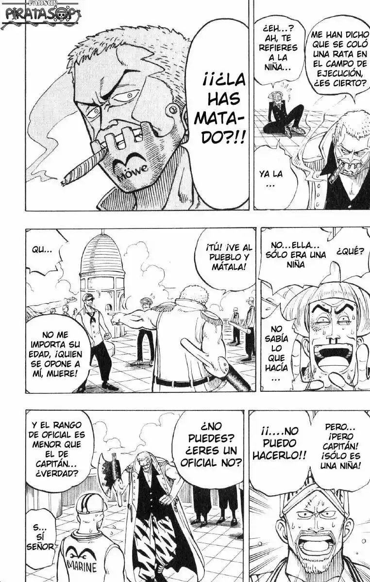 One Piece Capitulo 4: "Capitán de la Marina Mano de Hacha Morgan" página 10
