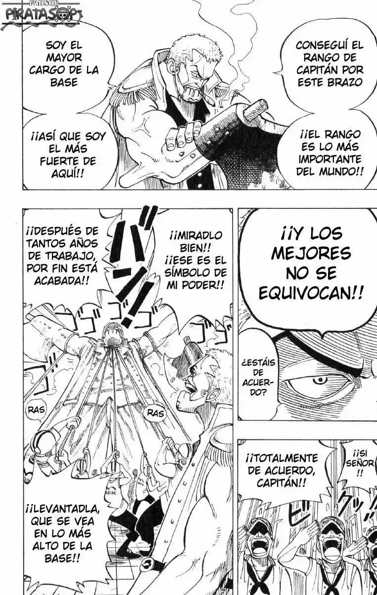 One Piece Capitulo 4: "Capitán de la Marina Mano de Hacha Morgan" página 12