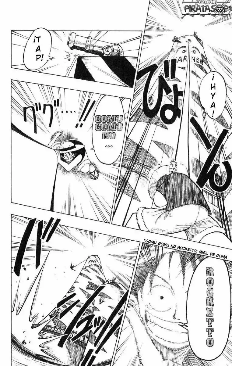 One Piece Capitulo 4: "Capitán de la Marina Mano de Hacha Morgan" página 14