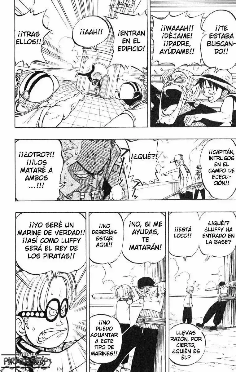 One Piece Capitulo 4: "Capitán de la Marina Mano de Hacha Morgan" página 18