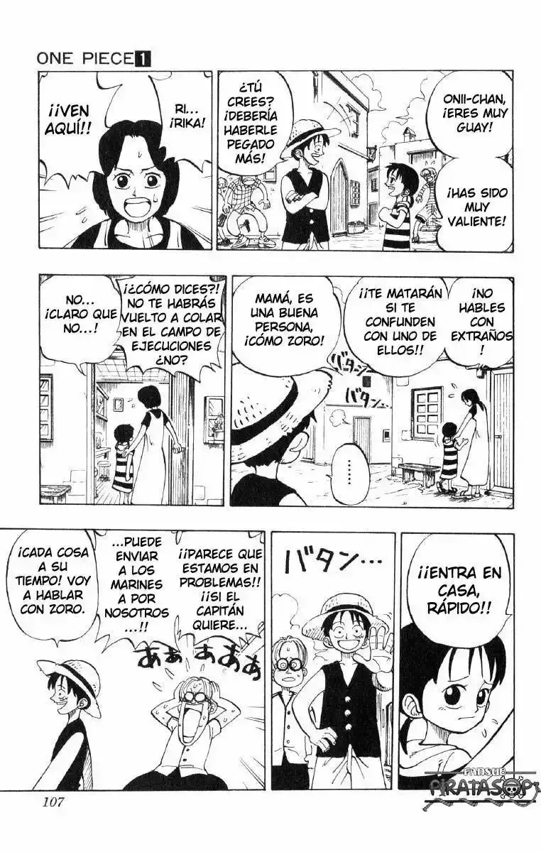 One Piece Capitulo 4: "Capitán de la Marina Mano de Hacha Morgan" página 3