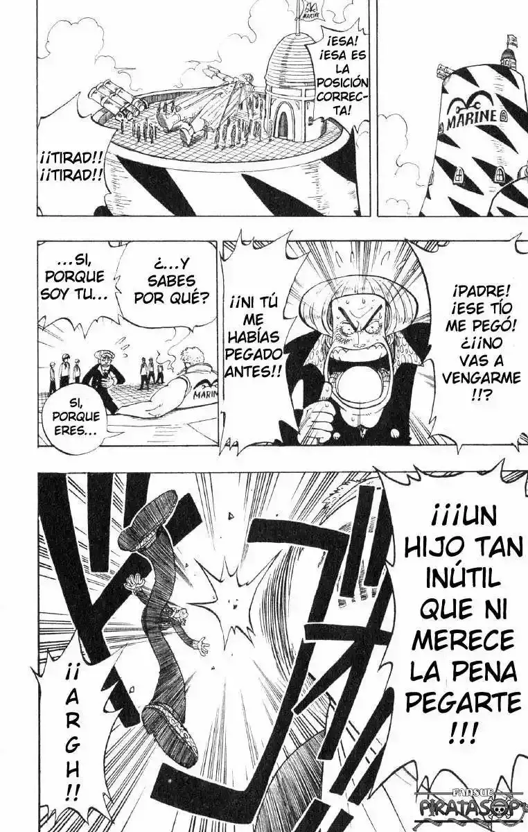 One Piece Capitulo 4: "Capitán de la Marina Mano de Hacha Morgan" página 8