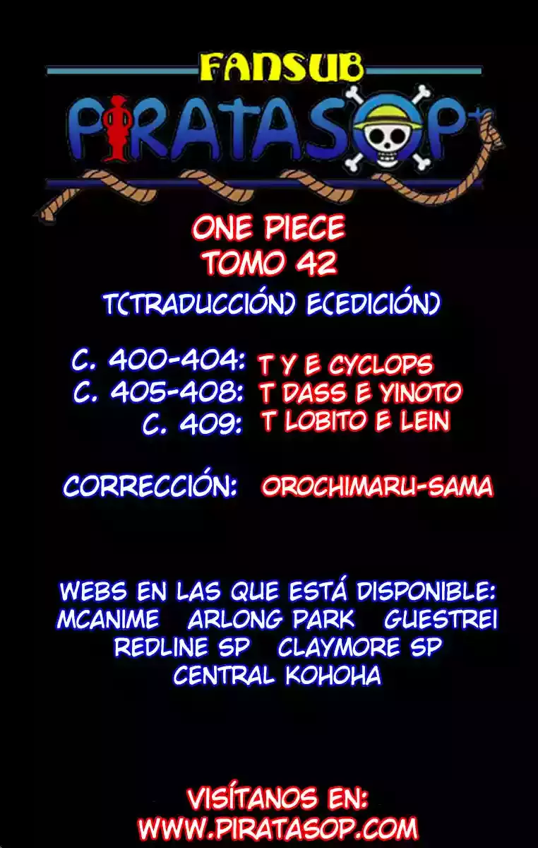 One Piece Capitulo 400 página 2