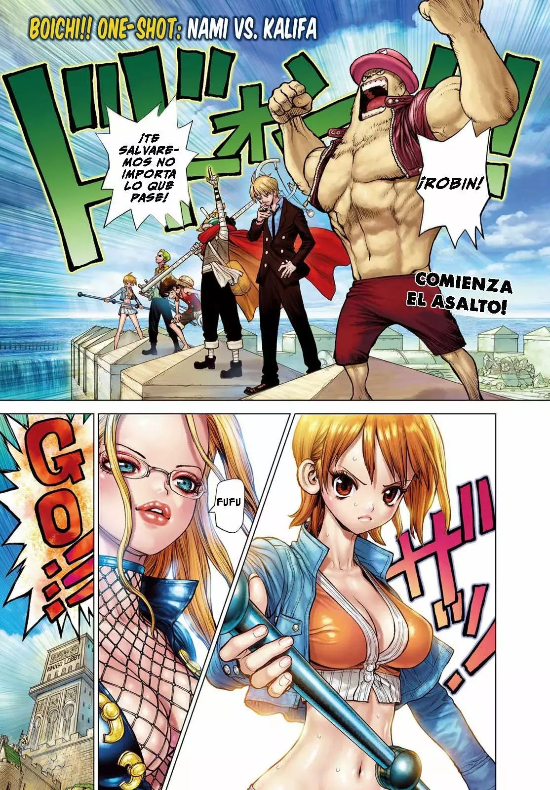 One Piece Capitulo 411.5: Nami vs Kalifa (Boichi) página 3