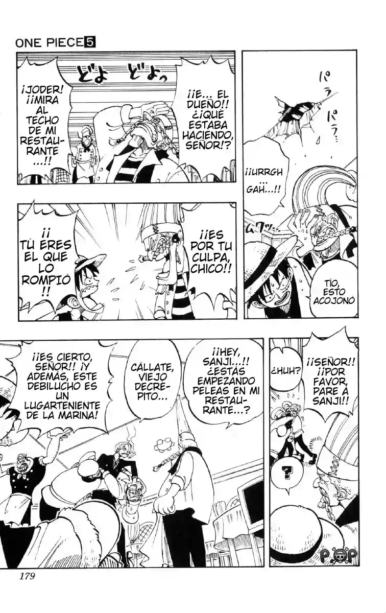 One Piece Capitulo 44: "Tres Cocineros" página 11