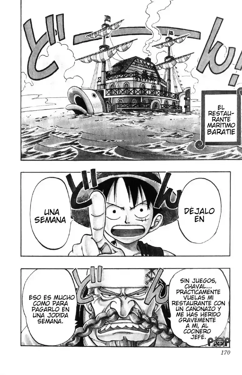 One Piece Capitulo 44: "Tres Cocineros" página 2