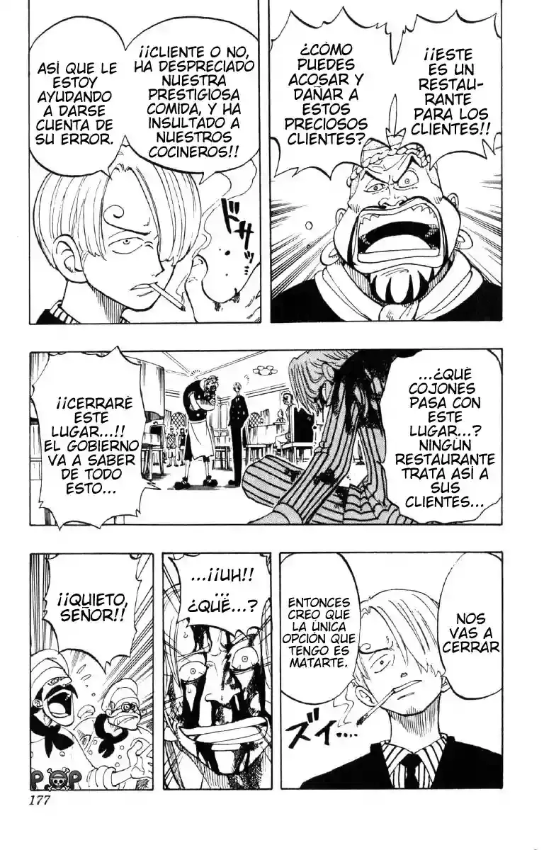 One Piece Capitulo 44: "Tres Cocineros" página 9