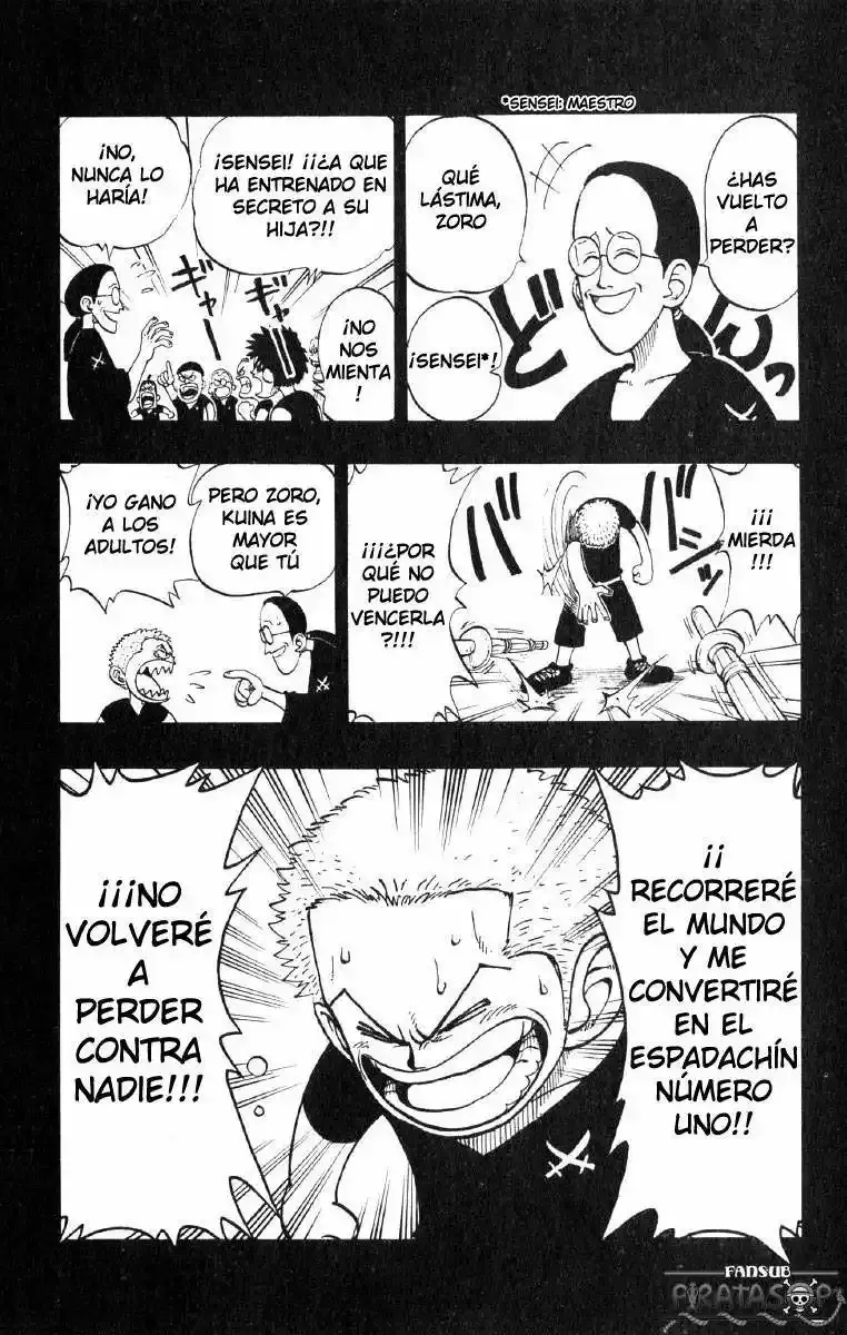 One Piece Capitulo 5: "El Rey de los Piratas y el Maestro Espadachín" página 10