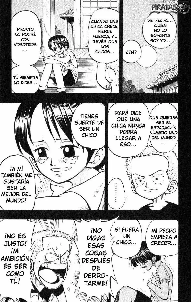 One Piece Capitulo 5: "El Rey de los Piratas y el Maestro Espadachín" página 13