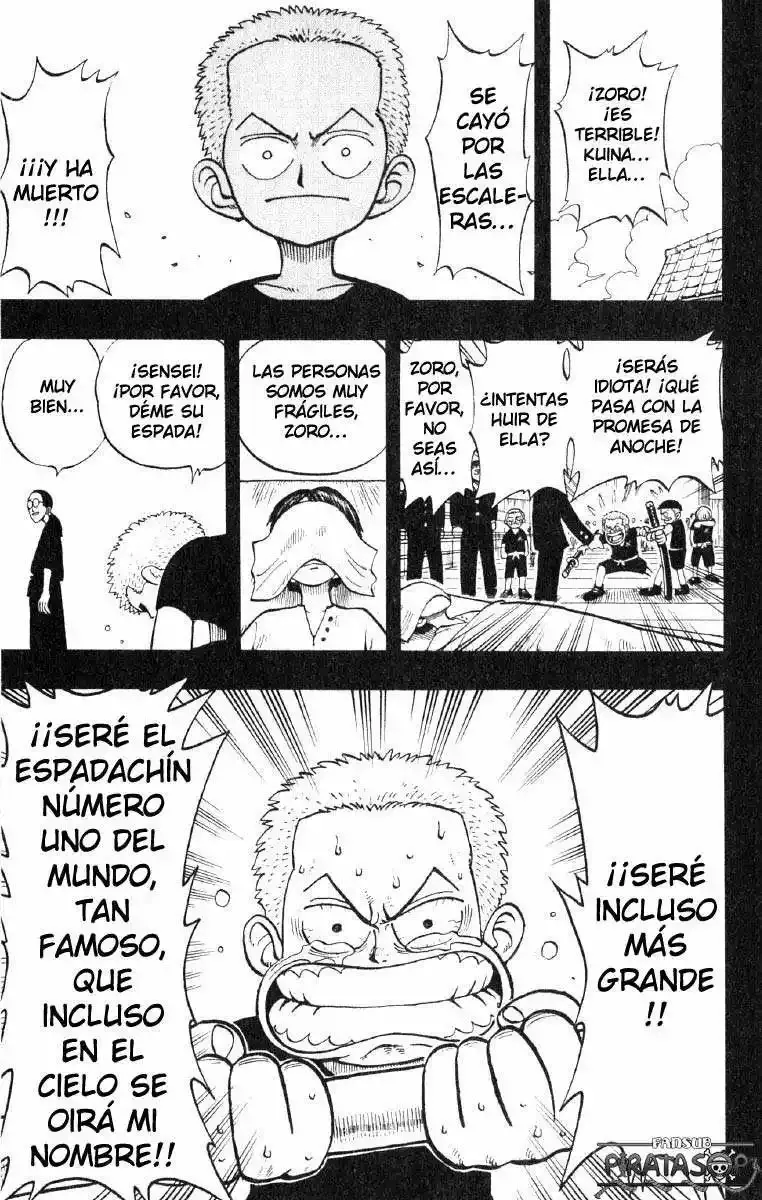 One Piece Capitulo 5: "El Rey de los Piratas y el Maestro Espadachín" página 15