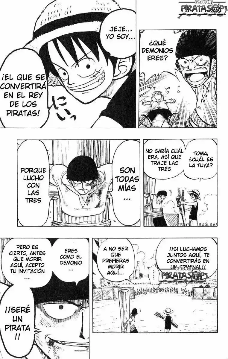 One Piece Capitulo 5: "El Rey de los Piratas y el Maestro Espadachín" página 19