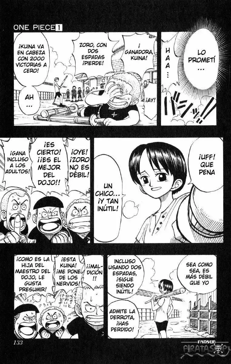 One Piece Capitulo 5: "El Rey de los Piratas y el Maestro Espadachín" página 9