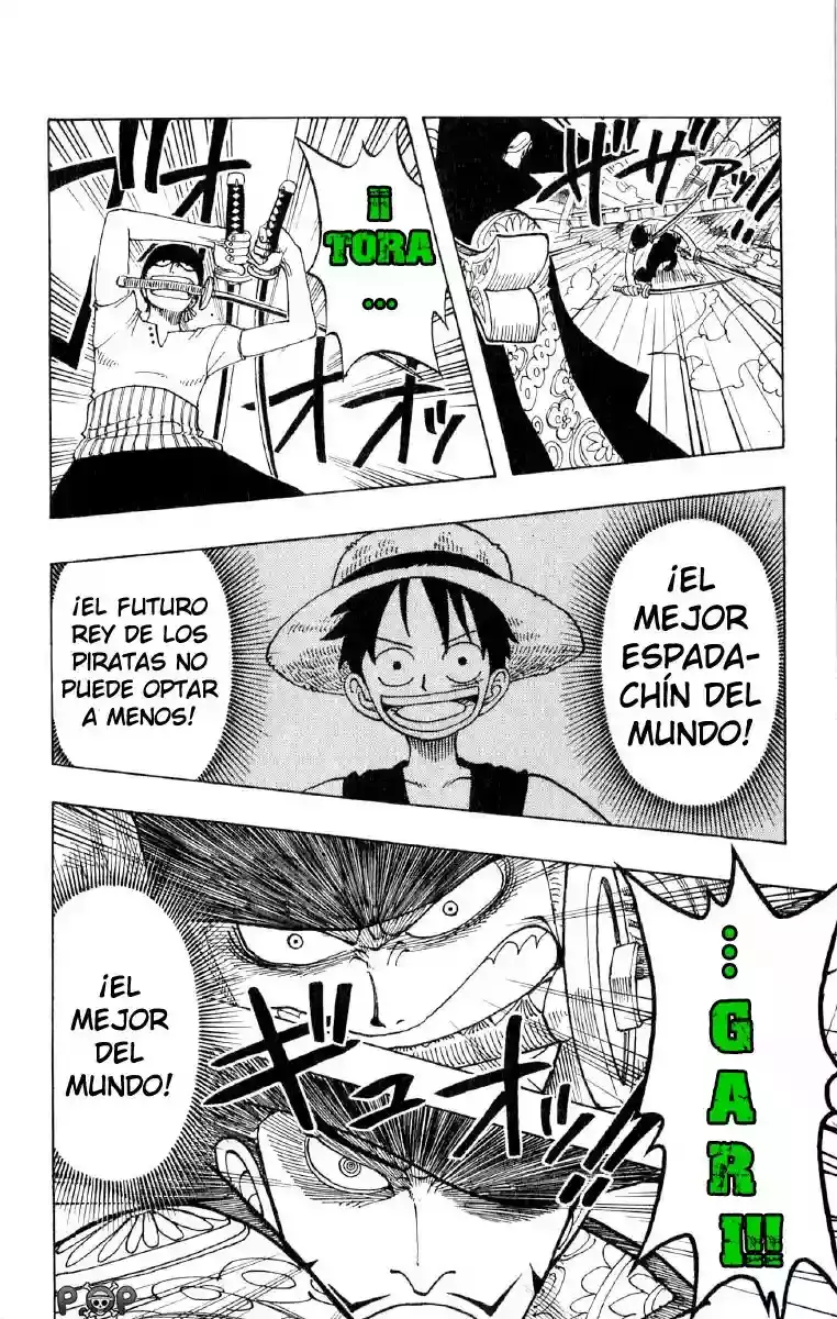 One Piece Capitulo 51: "Roronoa Zoro cae al Mar" página 12