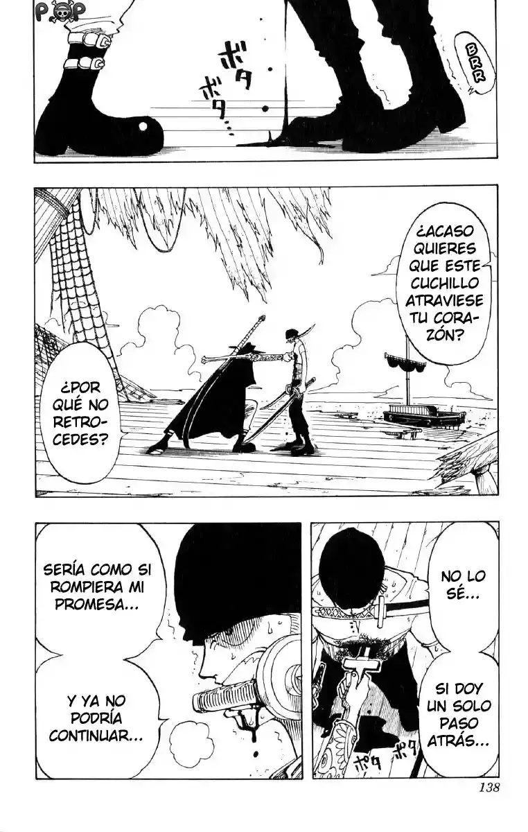 One Piece Capitulo 51: "Roronoa Zoro cae al Mar" página 14