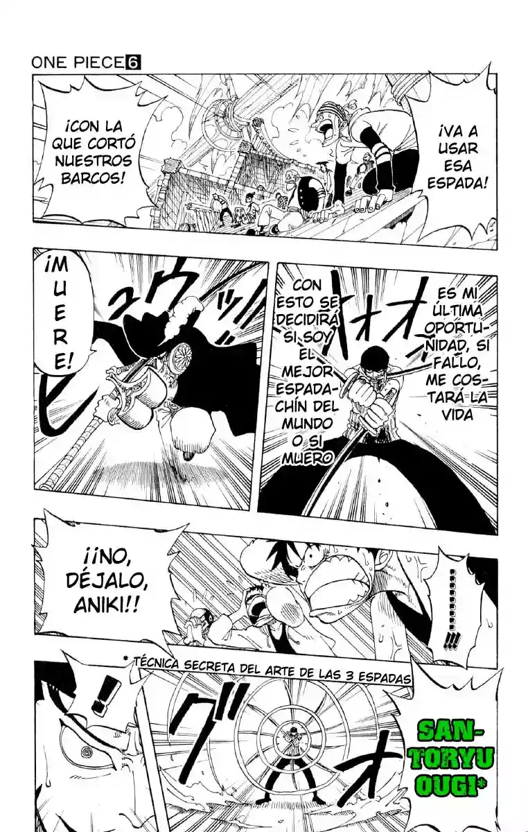 One Piece Capitulo 51: "Roronoa Zoro cae al Mar" página 17