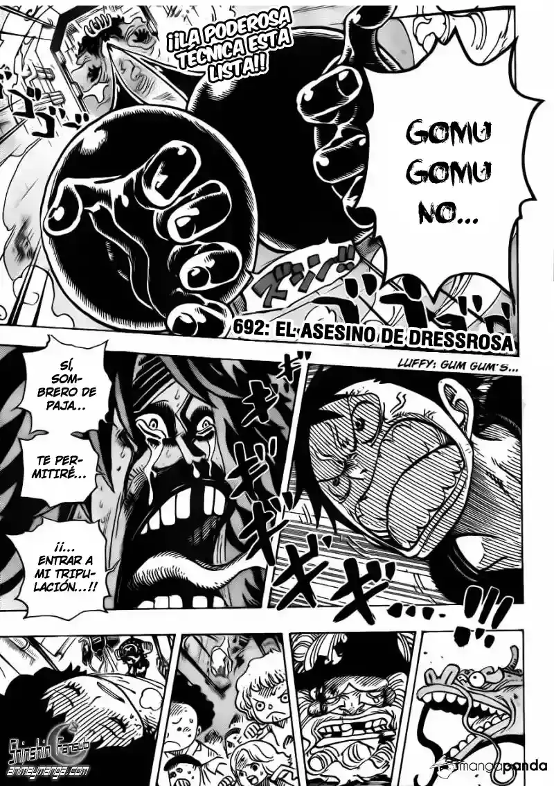 One Piece Capitulo 692 página 3