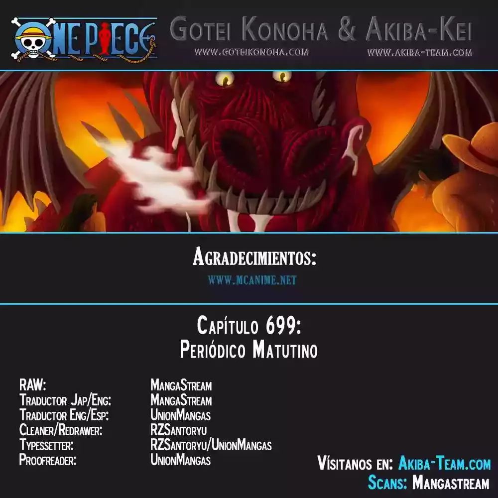 One Piece Capitulo 699 página 3