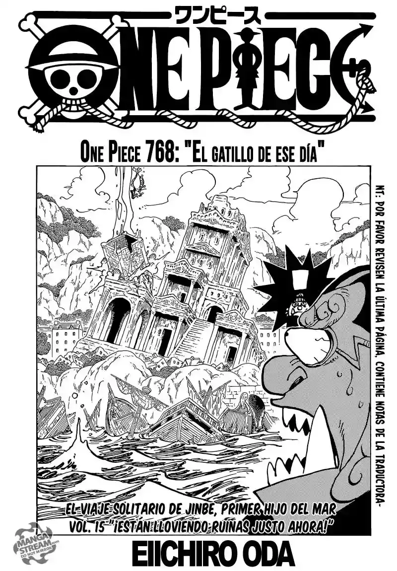 One Piece Capitulo 768: ONE PIECE 768 página 2